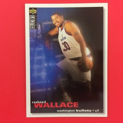 Rasheed Wallace 1995-96 Collector's Choice Rookie Card #239 Washington Bullets - Image 1 of 2
