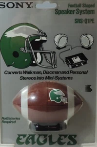 Sistema de altavoces en forma de fútbol americano Sony NFL EAGLES SRS-Q1PE de colección - Imagen 1 de 3