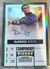 2017 PANINI CONTENDERS DRAFT PICKS CHAMPIONSHIP TICKET DESHONE KIZER AUTO RC 1/1