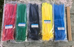 30CM Cable Ties Zip Nylon Plastic Releasable Reusable Wraps Ratchet Wire AU - Picture 1 of 6