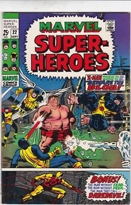 Marvel Super-Heroes #22 Marvel Comics 1969 Uncanny X-Men Daredevil - Imagen 1 de 2