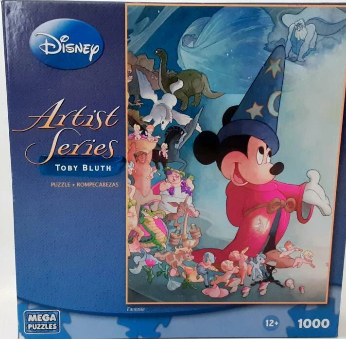  Disney Artist Series Tony Bluth Mickey Wizard 1000 Jigsaw Puzzle  - image 1 of 1