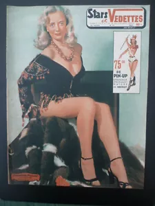 Rare Magazine STARS et VEDETTES n° 51 avec PIN-UP de BRENOT - Imagen 1 de 2
