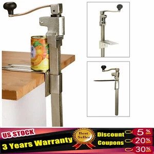 Heavy Duty Commercial Steel Restaurant Food Big Can Opener Manual Table Mounted - Picture 1 of 14