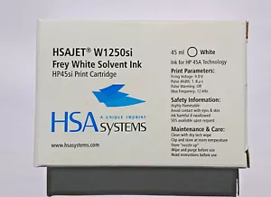 HSAJET W1250si weiße Tinte, für Folien, Metall, Glas, versieg. Etikett 2sek - Bild 1 von 3