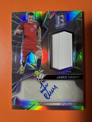JAMIE VARDY 2016-17 PANINI SPECTRA JERSEY AUTO SP AUTOGRAPH # 135/199 Nice - Image 1 of 3
