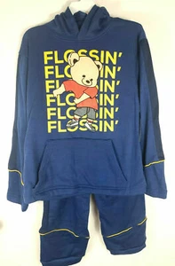 Jugend Trainingsanzug Set Hoodie Sweats Jogginghose ~ Flossin' Bear ~ 8 10/12 14/16 - Bild 1 von 9