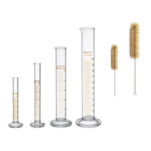 Thick Glass Graduated Measuring Cylinder Set 5ml 10ml 50ml 100ml Glass - Picture 1 of 5