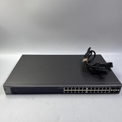 NetGear ProSafe 24 Port Gigabit Ethernet L2 Managed Switch GSM7224 w/ Power Cord - Image 1 of 4
