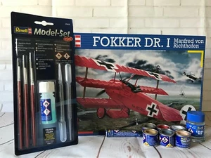 Revell Model Fokker DR.1 1:28 Model Kit 04744 Paints - Picture 1 of 11