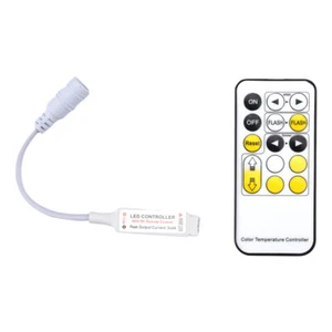 LED Controller 15 Keys Dual color temperatures LED IR Remote dimmer DC 5-24V - Picture 1 of 11