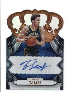 TJ LEAF 2017/18 CROWN ROYALE DIE-CUT ROOKIE AUTOGRAPH AUTO #013/199 AH6573 - Picture 1 of 1