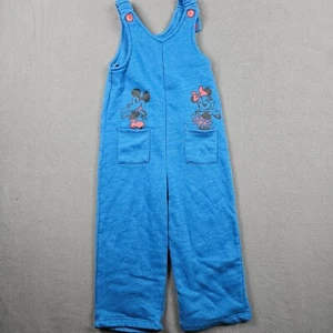 Disney Junior Minnie Overalls Romper Size 4T Blue - Picture 1 of 12