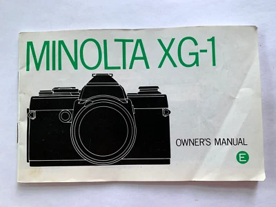 美能达相机 XG-1 用户手册指南说明 — 第 1/3 张图片