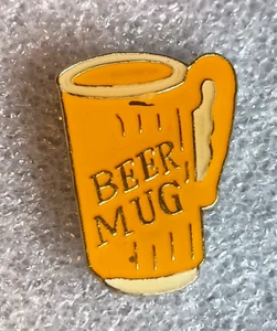 Vintage 1980s Campy Funny Beer Mug Advertising Lapel / Hat Pin New NOS - Picture 1 of 4