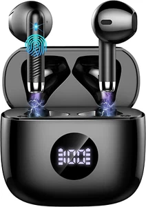Cuffie Bluetooth Auricolari Bluetooth 5.4, Cuffie Wireless Con 4 ENC Cancellazio - Foto 1 di 12