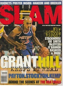 SLAM Issue #7 NBA Basketball Grant Hill 1995 with POSTER INSERT - RARE!! - Picture 1 of 1