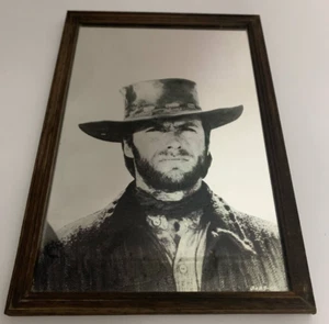 Espejo retro vintage de madera Clint East con marco de madera 12 x 9 - Imagen 1 de 5