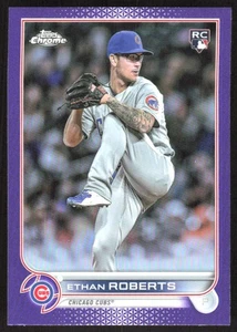 494I 2022 Topps Chrome Update #USC31 Ethan Roberts Purple Refractor - Picture 1 of 2