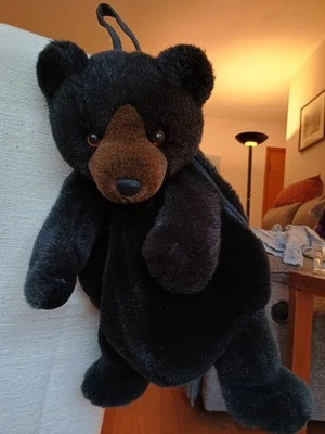 Teddy Bear Plush Backpack Brown Adjustable Straps - Image 1 of 4