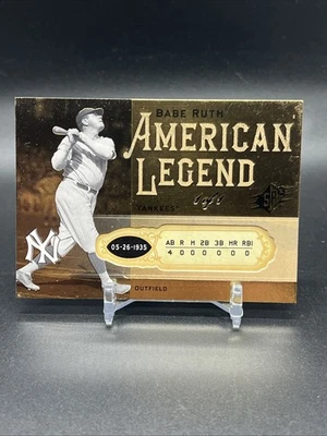Babe Ruth 2008 SPx American Legend Boxscore 1/1 Babe Ruth #BR94 HOF Yankees - Image 1 of 4