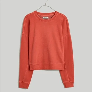 Madewell Raglan Crewneck Sweatshirt in Wild Poppy XL NEW - Picture 1 of 8