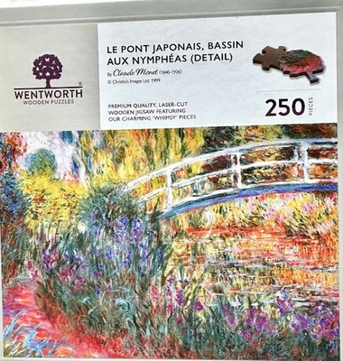 Quebra-cabeça de madeira Wentworth 'Le Pont Japonais" bagagem por Claude Monet - 250 - Imagem 1 de 2