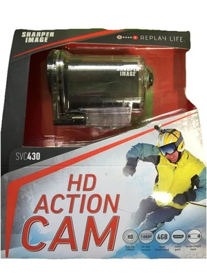 Sharper Image SVC430 12 Megapixel 1080P HD Sports Action Camera with 1.5-Inch L - Image 1 of 4