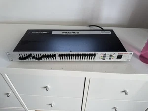 PHONIC MQ3400 15 BAND GRAPHIC EQUALISER , HOUSE CLEARANCE ITEM , UNTESTED - Picture 1 of 8