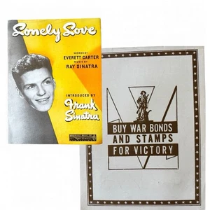 Einsame Liebe Noten 1940er Ray Sinatra Intro von Frank Sinatra WWII Cover - Bild 1 von 5