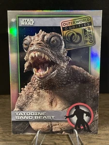 2025 Topps Chrome Star Wars Tatooine Sand Beast Outer World Oddities REF - Picture 1 of 2