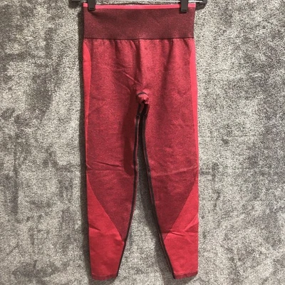 ROSA Victoria's Secret Leggings Mujer Pequeños Rojos Sin Costuras Tiro Alto Pantalones de Yoga Foto 1 de 4