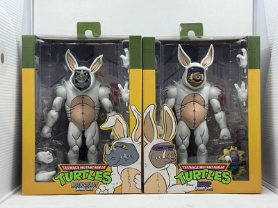 NECA Caja de botín Teenage Mutant Ninja Turtles Bunny Traje Bebop y Rocksteady Toon Foto 1 de 2