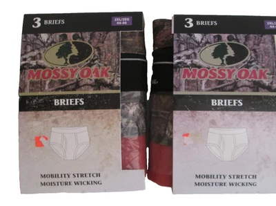 Mossy Oak Hombre 2-3 pk. Calzoncillos 2X L 44"-46" Nuevo Camuflaje Rojo Negro 6 piezas. Foto 1 de 3