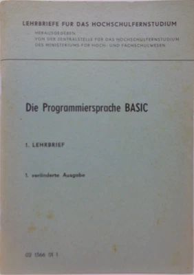 DIE PROGRAMMIERSPRACHE BASIC 1. LEHRBRIEF (HEFT) #3DE - Bild 1 von 4