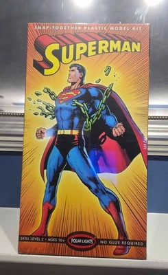 Polar Lights Superman Statue Snap Together  Sealed Model Kit POL900 ~ NEW - Image 1 of 3