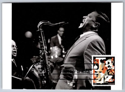 #4503 Jazz FDC Maxi Card Illinois Jacquet, Alan Dawson and Milt Buckner - Image 1 of 2
