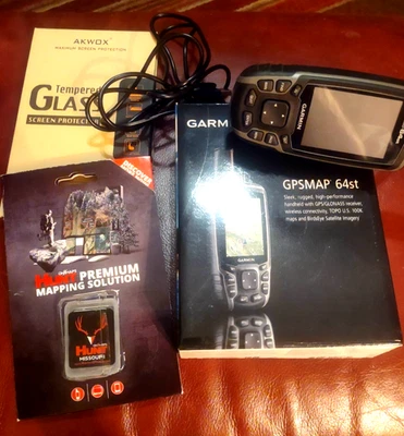 Garmin 64st Satellite GPS With Missouri onX Hunting Chip Open Box Foto 1 de 3
