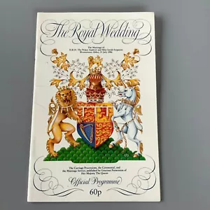 The Royal Wedding Official Programme HRH Prince Andrew & Sarah Ferguson 1986 - Picture 1 of 3