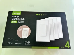 GHome Smart 3-Way Light Switches 4 Total (SW6)  WiFi Switches  - Picture 1 of 5