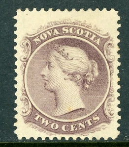 Canada 1860 Nova Scotia 2¢ Lilac Scott #9 Mint Z133 - Picture 1 of 6