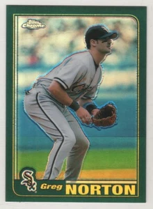 2001 Topps Chrome Green Retrofractor #196 Greg Norton Chicago White Sox BV$3 - Picture 1 of 1