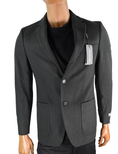 Giacca tuta cappotto sportivo uomo Michael Kors nuova 38R verde scuro vestibilità classica