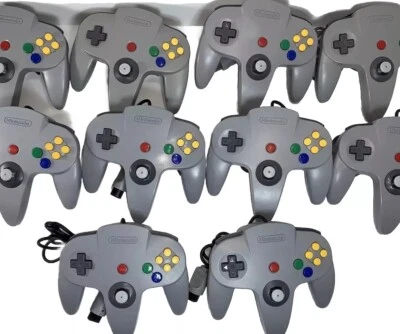 Nintendo 64 N64 Controller Gray OEM  Original Authentic Remote NUS-005 - Image 1 of 3