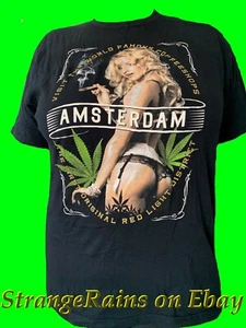 AMSTERDAM Unisex T-Shirt (Medium) First Red Light District T-Shirt - 420 - Weed - Bild 1 von 1