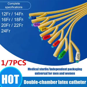 1/7Pcs Double Head Male Tube Urethral Stretching Dilator Plug 2 Way Catheter - Picture 1 of 22