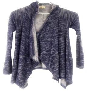 Holister Strickjacke mit Hoodie grau vorne offen Strick distressed Baumwolle/Poly XS - Bild 1 von 6
