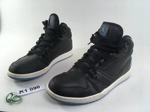 Jordan 1 Flight 2 Black Herren Sneaker Schnürsenkel Turnschuhe EUR 43 K1 090 - Picture 1 of 4