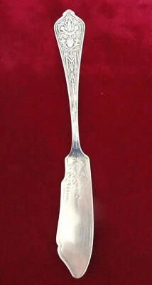 Cuchillo de mantequilla maestro de plata esterlina Gorham Company "Lady Washington" Pat. 1876 Foto 1 de 4