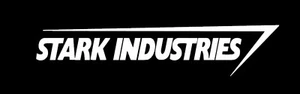 STARK INDUSTRIES Decal Sticker WHITE Car Skateboard Macbook no background - Picture 1 of 1